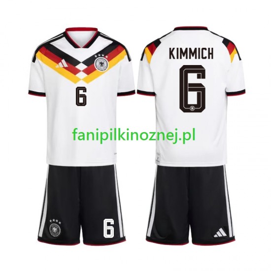 Koszulka Reprezentacji Niemiec Joshua Kimmich 6 Mistrzostwa Świata 2026 Domowa Krótkie Rękawy ,Dziecięca Koszulka Reprezentacji Niemiec Joshua Kimmich 6 Mistrzostwa Świata 2026 Domowa Krótkie Rękawy ,Dziecięca