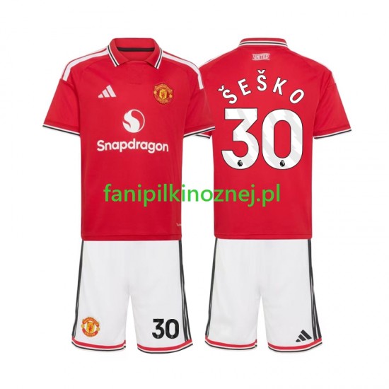 Koszulka Manchester United Benjamin Sesko 30 2026-2027 Domowa Krótkie Rękawy ,Dziecięca Koszulka Manchester United Benjamin Sesko 30 2026-2027 Domowa Krótkie Rękawy ,Dziecięca