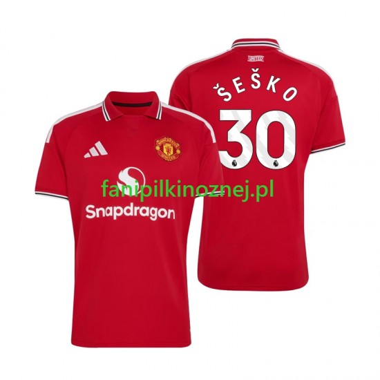 Koszulka Manchester United Benjamin Sesko 30 2026-2027 Domowa Krótkie Rękawy ,Męska Koszulka Manchester United Benjamin Sesko 30 2026-2027 Domowa Krótkie Rękawy ,Męska