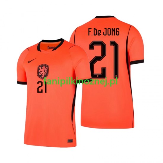 Koszulka Reprezentacji Holandii Frenkie de Jong 21 Mistrzostwa Świata 2026 Domowa Krótkie Rękawy ,Męska