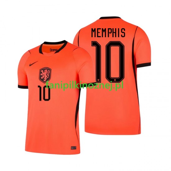 Koszulka Reprezentacji Holandii Memphis Depay 10 Mistrzostwa Świata 2026 Domowa Krótkie Rękawy ,Męska