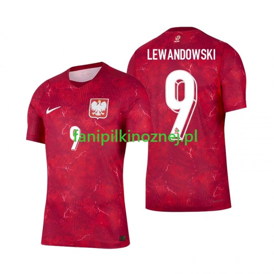 Koszulka Reprezentacji Polski Robert Lewandowski 9 2026 Wyjazdowa Krótkie Rękawy ,Męska