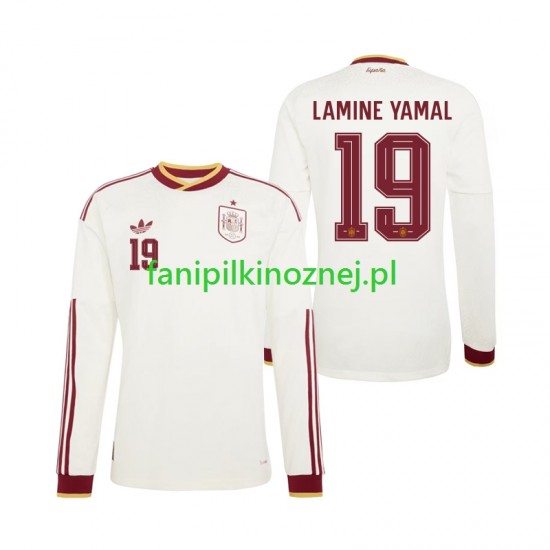 Koszulka Reprezentacji Hiszpanii Lamine Yamal 19 Mistrzostwa Świata 2026 Wyjazdowa Długie Rękawy ,Męska