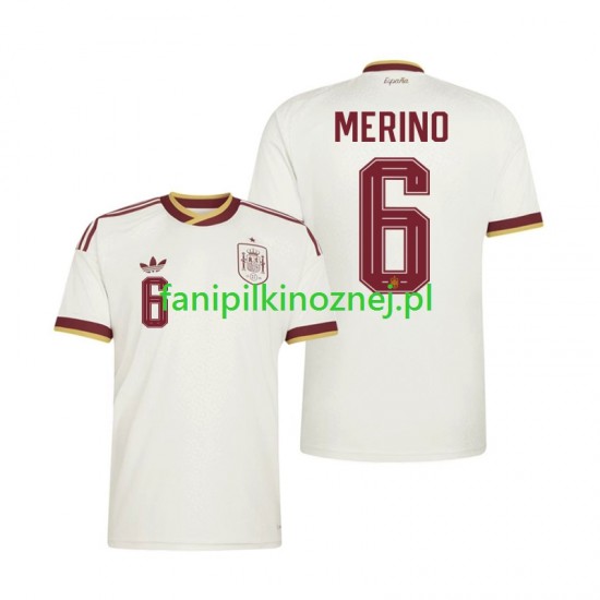 Koszulka Reprezentacji Hiszpanii Mikel Merino 6 Mistrzostwa Świata 2026 Wyjazdowa Krótkie Rękawy ,Męska