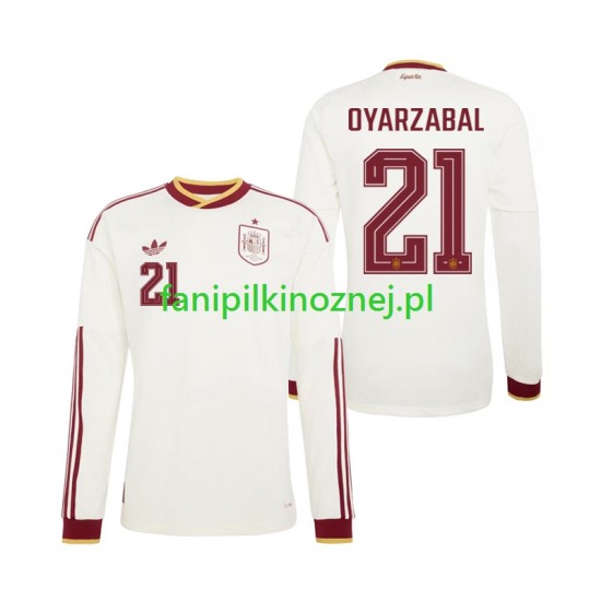 Koszulka Reprezentacji Hiszpanii Mikel Oyarzabal 21 Mistrzostwa Świata 2026 Wyjazdowa Długie Rękawy ,Męska