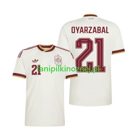 Koszulka Reprezentacji Hiszpanii Mikel Oyarzabal 21 Mistrzostwa Świata 2026 Wyjazdowa Krótkie Rękawy ,Męska