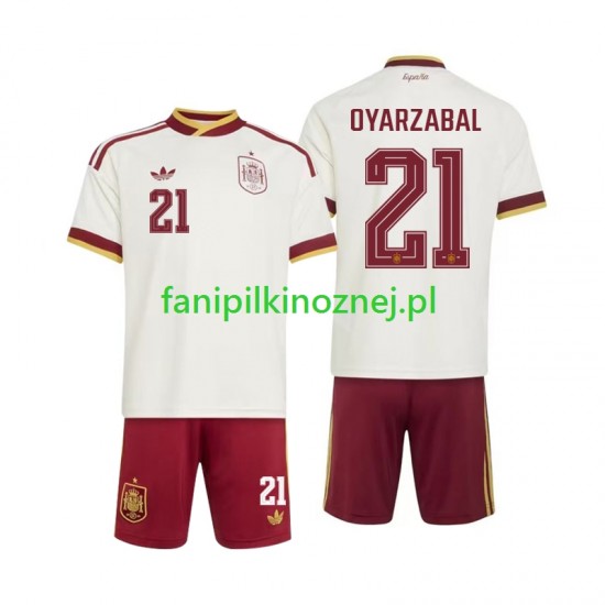 Koszulka Reprezentacji Hiszpanii Mikel Oyarzabal 21 Mistrzostwa Świata 2026 Wyjazdowa Krótkie Rękawy ,Dziecięca