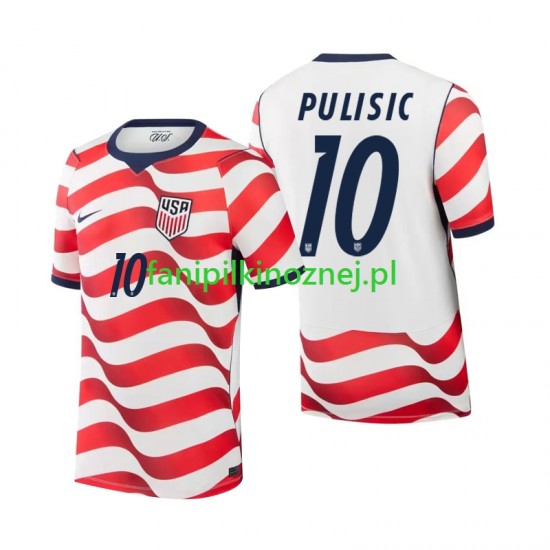 Koszulka Reprezentacji Stanów Zjednoczonych Christian Pulisic 10 Mistrzostwa Świata 2026 Domowa Krótkie Rękawy ,Męska