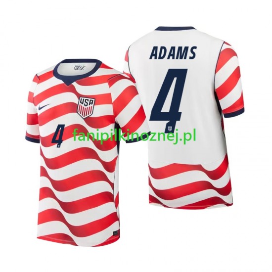 Koszulka Reprezentacji Stanów Zjednoczonych Tyler Adams 4 Mistrzostwa Świata 2026 Domowa Krótkie Rękawy ,Męska