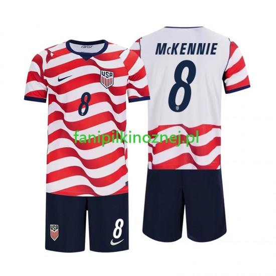 Koszulka Reprezentacji Stanów Zjednoczonych Weston McKennie 8 Mistrzostwa Świata 2026 Domowa Krótkie Rękawy ,Dziecięca
