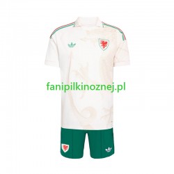 Koszulka Reprezentacji Walii Mistrzostwa Świata 2026 Wyjazdowa Krótkie Rękawy ,Dziecięca Koszulka Reprezentacji Walii Mistrzostwa Świata 2026 Wyjazdowa Krótkie Rękawy ,Dziecięca