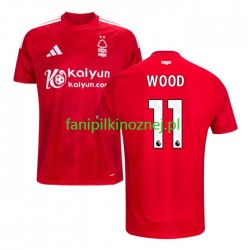 Koszulka Nottingham Forest Chris Wood 11 2024-2025 Domowa Krótkie Rękawy ,Męska