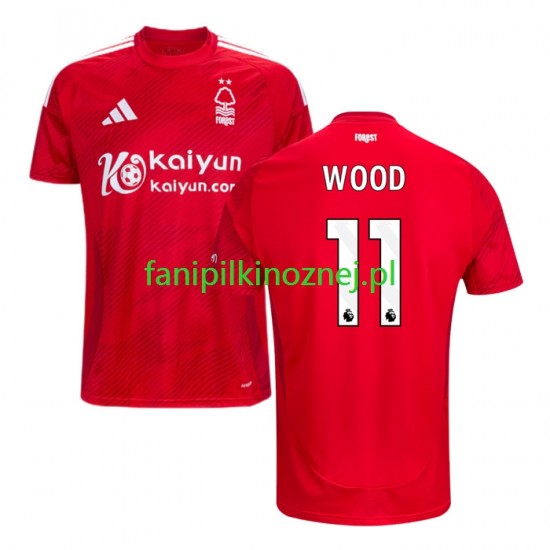 Koszulka Nottingham Forest Chris Wood 11 2024-2025 Domowa Krótkie Rękawy ,Męska Koszulka Nottingham Forest Chris Wood 11 2024-2025 Domowa Krótkie Rękawy ,Męska