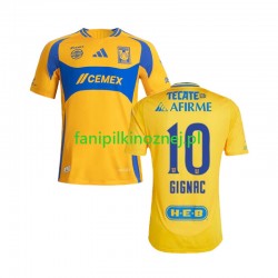 Koszulka Tigres UANL Gignac 10 2024-2025 Domowa Krótkie Rękawy ,Męska