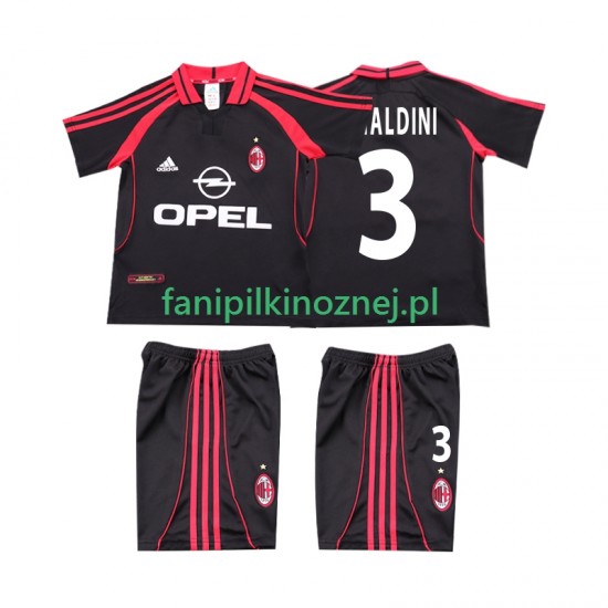 Koszulka AC Milan MALDINI 3 2000 2001 Retro Trzeci Krótkie Rękawy ,Dziecięca