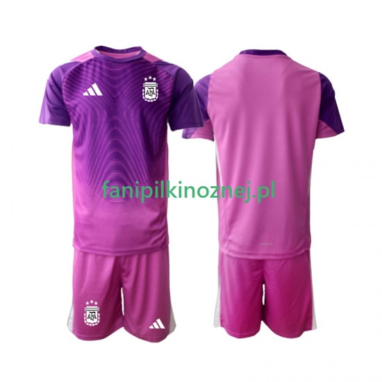 Koszulka Reprezentacji Argentyny Bramkarska 2025 Domowa Krótkie Rękawy ,Dziecięca