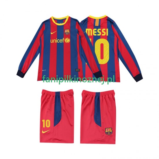 Koszulka FC Barcelona Lionel Messi 10 Retro 2011 2010 Domowa Długie Rękawy ,Dziecięca
