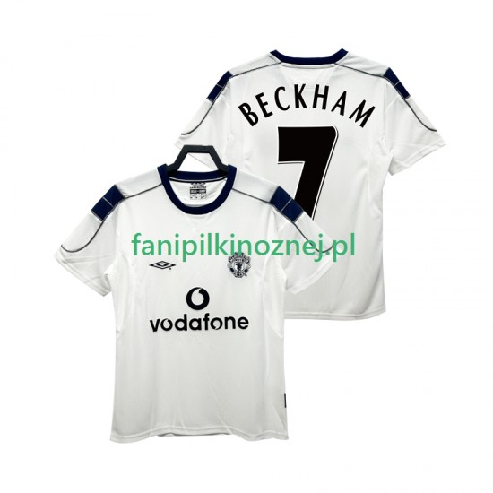 Koszulka Manchester United BECKHAM 7 2000 2001 Retro Wyjazdowa Krótkie Rękawy ,Męska