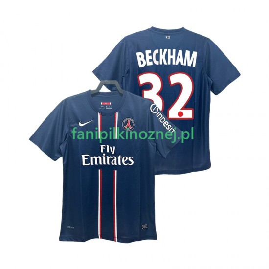 Koszulka Paris Saint-Germain BECKHAM 32 2012 2013 Retro Domowa Krótkie Rękawy ,Męska