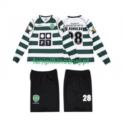 Koszulka Sporting CP Cristiano Ronaldo 28 2001 2003 Retro Domowa Długie Rękawy ,Dziecięca