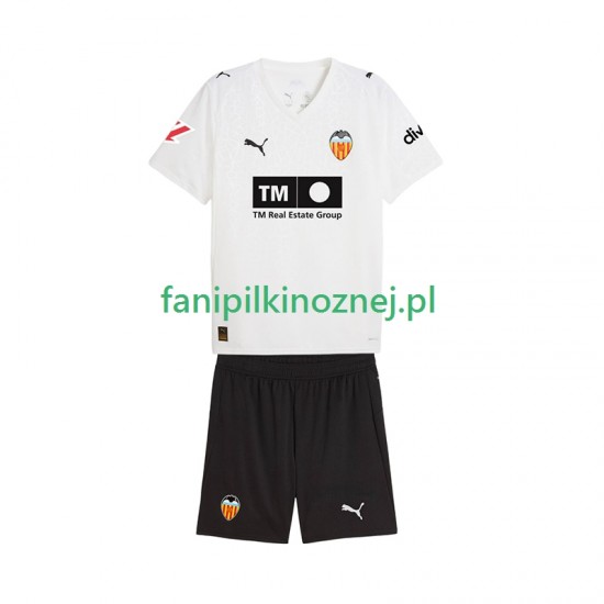 Koszulka Valencia CF 2025-2026 Domowa Krótkie Rękawy ,Dziecięca