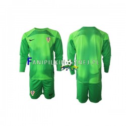 Koszulka Reprezentacji Chorwacji Bramkarska Mistrzostwa Świata 2022 Wyjazdowa Długie Rękawy ,Dziecięca