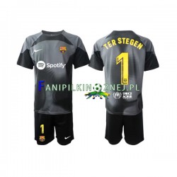 Koszulka FC Barcelona Ter Stegen 1 Bramkarska 2022-2023 Wyjazdowa Krótkie Rękawy ,Dziecięca
