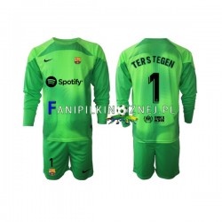 Koszulka FC Barcelona Ter Stegen 1 Bramkarska 2022-2023 Domowa Długie Rękawy ,Dziecięca