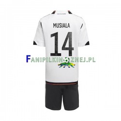 Koszulka Reprezentacji Niemiec Musiala 14 Mistrzostwa Świata 2022 Domowa Krótkie Rękawy ,Dziecięca