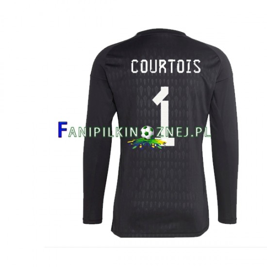 Koszulka Reprezentacji Belgii Courtois 1 Bramkarska 2022 Wyjazdowa Długie Rękawy ,Męska