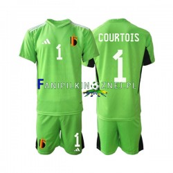 Koszulka Reprezentacji Belgii Courtois 1 Bramkarska 2021-2022 Domowa Krótkie Rękawy ,Dziecięca