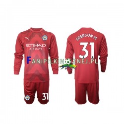 Koszulka Manchester City Ederson M 31 Bramkarska 2022-2023 Domowa Długie Rękawy ,Dziecięca