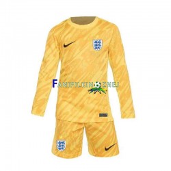 Koszulka Reprezentacji Anglii Bramkarska ME 2024 Wyjazdowa Długie Rękawy ,Dziecięca