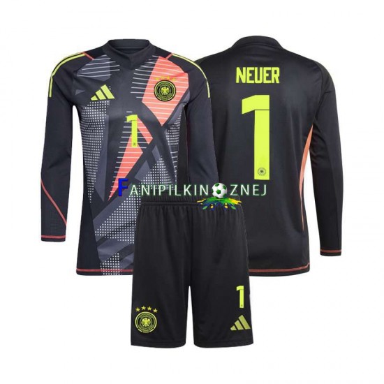 Koszulka Reprezentacji Niemiec Manuel Neuer 1 Bramkarska ME 2024 Domowa Długie Rękawy ,Dziecięca Koszulka Reprezentacji Niemiec Manuel Neuer 1 Bramkarska ME 2024 Domowa Długie Rękawy ,Dziecięca