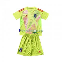 Koszulka Reprezentacji Włoch Bramkarska ME 2024 Domowa Krótkie Rękawy ,Dziecięca