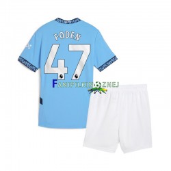 Koszulka Manchester City Phil Foden 47 2024-2025 Domowa Krótkie Rękawy ,Dziecięca