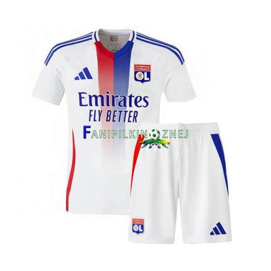 Koszulka Olympique Lyon 2024-2025 Domowa Krótkie Rękawy ,Dziecięca