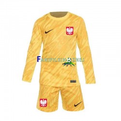 Koszulka Reprezentacji Polski Bramkarska ME 2024 Domowa Długie Rękawy ,Dziecięca