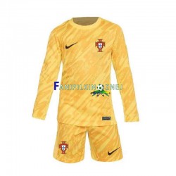 Koszulka Reprezentacji Portugalii Bramkarska ME 2024 Domowa Długie Rękawy ,Dziecięca