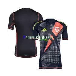 Koszulka Reprezentacji Walii Bramkarska 2024 Domowa Krótkie Rękawy ,Męska