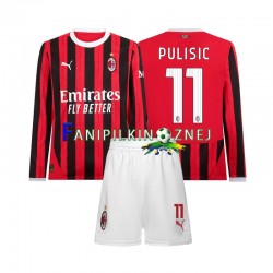 Koszulka AC Milan Christian Pulisic 11 2024-2025 Domowa Długie Rękawy ,Dziecięca