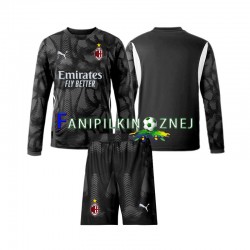 Koszulka AC Milan Czarny Bramkarska 2024-2025 Domowa Długie Rękawy ,Dziecięca