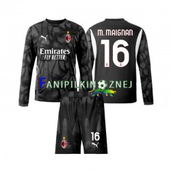 Koszulka AC Milan Czarny Mike Maignan 16 Bramkarska 2024-2025 Domowa Długie Rękawy ,Dziecięca