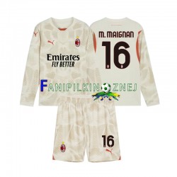 Koszulka AC Milan Mike Maignan 16 Bramkarska 2024-2025 Trzeci Długie Rękawy ,Dziecięca