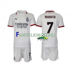 Koszulka AC Milan Morata 7 2024-2025 Wyjazdowa Krótkie Rękawy ,Dziecięca