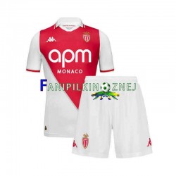 Koszulka AS Monaco 2024-2025 Domowa Krótkie Rękawy ,Dziecięca