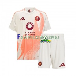 Koszulka AS Roma 2024-2025 Wyjazdowa Krótkie Rękawy ,Dziecięca