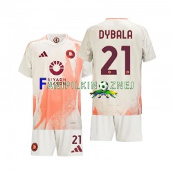Koszulka AS Roma Paulo Dybala 21 2024-2025 Wyjazdowa Krótkie Rękawy ,Dziecięca