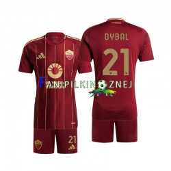 Koszulka AS Roma Paulo Dybala 21 2024-2025 Domowa Krótkie Rękawy ,Dziecięca