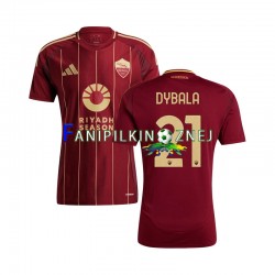 Koszulka AS Roma Paulo Dybala 21 2024-2025 Domowa Krótkie Rękawy ,Męska